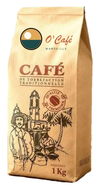 Paquet de café O'Café Marseille en kraft
